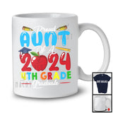 Proud Aunt Of A 2024 4th Grade Graduate, Wonderful Mother's Day Graduation, Proud Family T-Shirt