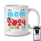 Proud Mom Of Two 2024 4th Grade Graduates, Lovely Mother's Day Graduation Proud, Family T-Shirt