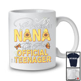 Fière Nana d'un adolescent officiel, adorables tournesols pour la fête des mères, 13e anniversaire, T-shirt familial