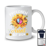 Proud New Aunt Est 2024, Amazing Mother's Day Pregnancy Sunflowers, Family Group T-Shirt