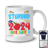 Proud Stepdad Of Two 2024 Kindergarten Graduates, Lovely Father's Day Graduation Proud, Family T-Shirt