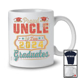 Proud Uncle Of Two 2024 Graduates, Amazing Father's Day Family Group, Graduation Proud T-Shirt