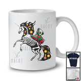 Pug Riding Unicorn Skeleton, Joyful Cinco De Mayo Unicorn Animal, Proud Mexican T-Shirt