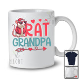 Rat Grandpa, Humorous Father's Day Red Hat Sunglasses Rat Animal, Matching Family Group T-Shirt