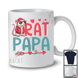 Rat Papa, Humorous Father's Day Red Hat Sunglasses Rat Animal Lover, Matching Family Group T-Shirt