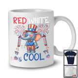 Red White And Cool, Wonderful 4th Of July Elephant Sunglasses American, Patriotic Animal T-Shirt