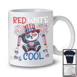 Red White And Cool, Wonderful 4th Of July Panda Sunglasses American, Patriotic Animal T-Shirt