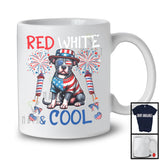 Red White And Cool, Wonderful 4th Of July Pit Bull American Flag Sunglasses, Patriotic Group T-Shirt