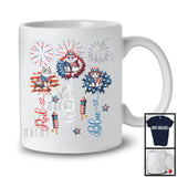 Red White Blue, Lovely 4th Of July Three Cat Sunglasses, American Flag Patriotic Group T-Shirt