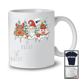 Reindeer Santa Elf Three Puzzle Pieces; Amazing Christmas Tree; Autism Awareness Family T-Shirt