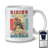 Riding Dad Definition Normal Dad Except Much Cooler, Cute Vintage Retro Father's Day, Family T-Shirt