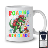 Roaring Into 5th Grade, Humorous First Day Of School Dinosaur T-Rex Sunglasses, Student Teacher T-Shirt