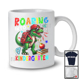 Roaring Into Kindergarten, Humorous First Day Of School Dinosaur T-Rex Sunglasses, Student Teacher T-Shirt