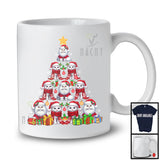 Santa Cat Christmas Tree; Amazing X-mas Christmas Lights Animal Lover; Family Group T-Shirt