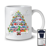 Santa Elf Ambulance Christmas Tree; Joyful X-mas Ambulance Driver Snowing Gnome; Family T-Shirt