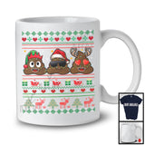 Santa Elf Reindeer Poops; Amazing Christmas Lights Poops; Sweater Matching Family Group T-Shirt