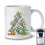 Santa Hummingbird Christmas Tree; Adorable Santa Birds Animal Lover; Family X-mas Group T-Shirt