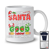 Santa I Really Did Try To Be A Good Teacher; Wonderful Christmas Santa Elf; Family Jobs Proud T-Shirt