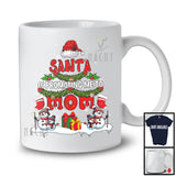 Santa Is Promoting Me To Mom; Humorous Christmas Santa Tree Snowman; Pregnancy Family T-Shirt
