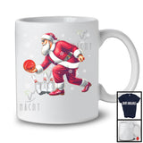 Santa Playing Bowling, Humorous Christmas Santa Sport Player Team, Family X-mas Group T-Shirt
