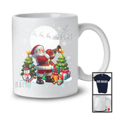 Santa Playing Trumpet; Awesome Christmas Tree Santa Lover; Musical Instruments Player T-Shirt