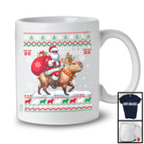 Santa Riding Capybara Reindeer; Awesome Christmas Sweater Capybara Lover; Rodent Animal T-Shirt