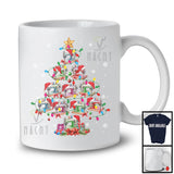 Santa Sewing Machine Christmas Tree; Awesome X-mas Lights Sewing; Pajama Family Group T-Shirt