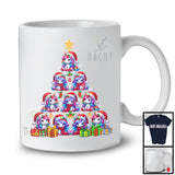 Santa Unicorn Christmas Tree; Amazing X-mas Christmas Lights Animal Lover; Family Group T-Shirt