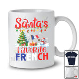 Santa's Favorite French; Joyful Christmas Tree Snowman; Pajama French Family Group T-Shirt