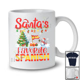 Santa's Favorite Spanish; Joyful Christmas Tree Snowman; Pajama Spanish Family Group T-Shirt