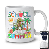 School Out For Summer, Cheerful Summer Vacation T-Rex Lover, Sea Beach Trip Family Group T-Shirt