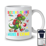 Second Grade Here I Come, Joyful First Day Of School T-Rex Dinosaur, Student Teacher Group T-Shirt