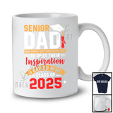 Senior Dad I Raised Mine Class Of 2025, Cheerful Father's Day Graduation, Graduate Family T-Shirt