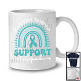 Sexual Abuse Awareness Support Squad, Lovely Sexual Abuse Awareness Teal Ribbon, Rainbow T-Shirt