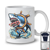 Shark Eating Candy Cane; Awesome Christmas Shark Lover; Food Foodie Family Group T-Shirt