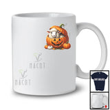 Sheep In Pumpkin Pocket; Adorable Halloween Thanksgiving Sheep Farmer Lover T-Shirt