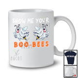 Show Me Your Boo Bees; Humorous Halloween Boo Ghost Boobs Bees; Matching Women Family T-Shirt