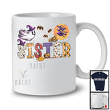 Sister, Creepy Halloween Costume Witch Boo Ghost Lover, Pumpkin Matching Family Group T-Shirt
