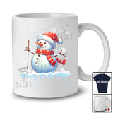Snowman Playing Golf; Fantastic Christmas Santa Snowman; Golf Sport Player Team T-Shirt