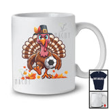 Soccer Ball Turkey; Humorous Thanksgiving Turkey; Sport Playing Player Team T-Shirt