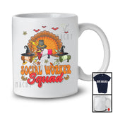 Social Worker Squad; Amazing Thanksgiving Halloween Witch Turkey; Careers Jobs Group T-Shirt