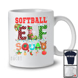 Softball Elf Squad; Wonderful Christmas Simple Elf Costume; Pajamas Sport Player Team T-Shirt