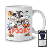 Spooky Squad, Scary Halloween Costume Three Witch Boo Ghost Sheep, Pumpkin Animal Farmer T-Shirt