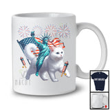 Statue Of Liberty Riding Cat, Amazing 4th Of July American Proud Fireworks, Patriotic Group T-Shirt
