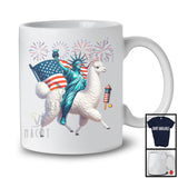 Statue Of Liberty Riding Llama, Amazing 4th Of July American Proud Fireworks, Patriotic Group T-Shirt