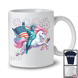 Statue Of Liberty Riding Unicorn, Amazing 4th Of July American Proud Fireworks, Patriotic Group T-Shirt