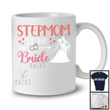 Stepmom Of Bride, Lovely Mother's Day Wedding Couple Lover Rings Hearts, Family Group T-Shirt