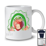 Strawberry Human Costume, Lovely Strawberry Vegan Fruit Rainbow Flowers, Veganism Healthy T-Shirt