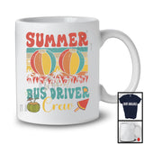 Summer School Bus Driver Crew, Joyful Summer Vacation Back To School, Vintage Retro Group T-Shirt
