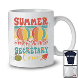 Summer School Secretary Crew, Joyful Summer Vacation Back To School, Vintage Retro Group T-Shirt